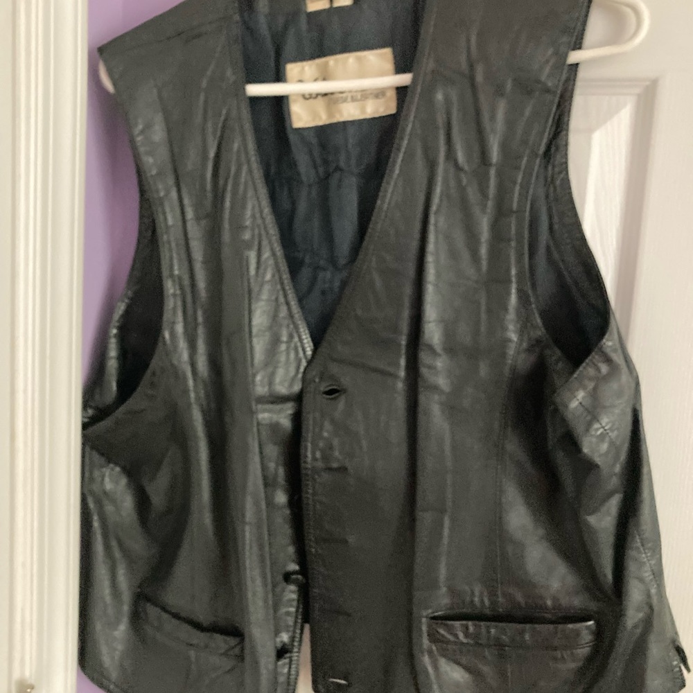 Mens Wilsons Leather Harley-Davidson Vest Size 48 Good condition